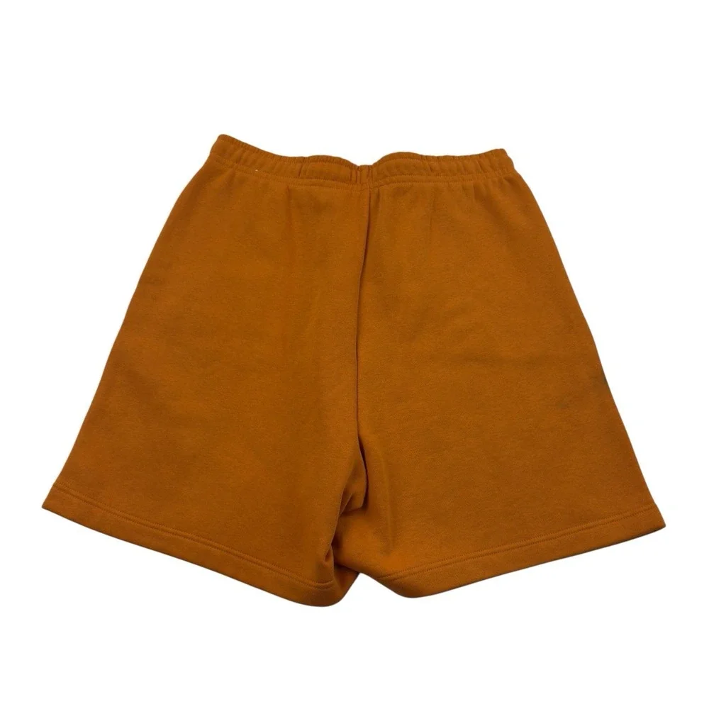 Nike Orange Cotton Polyester Drawstring Stretch Waist Shorts Women's Large‎ 7
